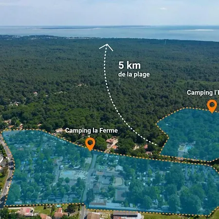 Zecamping 4 étoiles Animé Piscine Couvertedans La Foret Proche De La Campeggio Saint-Augustin (Charente-Maritime)